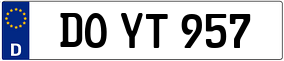 Trailer License Plate